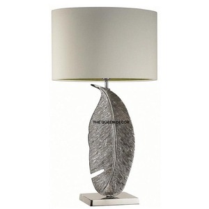 Home <b>Lighting</b> Decorative Hotel and Villas Table Lamp in Black Color Lamp Shade Modern Leaf Design in Gold Color Table Lamp - Product Image 2