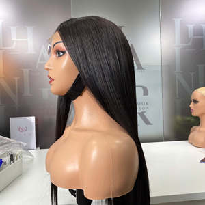 Venta al por mayor 100% Raw Virgin Vietnamita Cabello Humano Peluca Corta Hueso Recto Color Natural Super Doble Extensiones de Cabello - Product Image 4