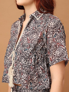 Vestido Midi con Estampado Floral de Diseño Premium para Mujer, Traje de Noche Elegante de Alta Calidad, Camisa con Botones y Pantalones a Juego, Ecológico - Product Image 4