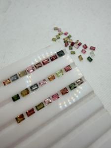 Turmalina 100% Natural Multicolor Corte Baguette 15CT Suelta Genuina Minada en Tierra de Origen Africano con Juego de Color y Fuego para Joyería Personalizada - Product Image 1