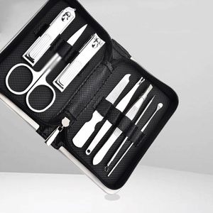 Best Selling 8 Piece Manicure Pedicure Kit <b>Nail</b> Cuticle Clippers Scissors Tweezers Ear Pick with Travel Grooming Case - Product Image 3