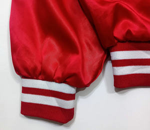 Blouson Bomber en Satin Imprimé de Haute Qualité pour Hommes avec Broderie sur le Devant Couleur et Logo Personnalisés Service OEM en Gros pour l'Hiver - Product Image 4