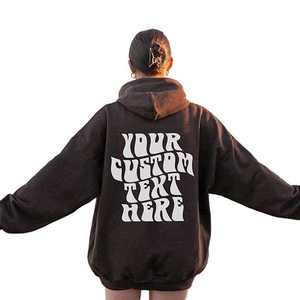 Sudaderas con Capucha Blancas para Hombre, de Alta Calidad, Doble Capa, 100% Algodón, 420 g/m², Fabricantes de Sudaderas con Capucha, Sudadera Corta con Estampado Puff de Gran Gramaje - Product Image 1