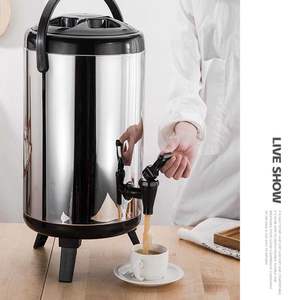 SOGA 10L Stainless Steel Insulated Brew Pot Hot & Cold Beverage Dispenser Thermal <b>Container</b> for Tea Coffee Juice <b>Water</b> - Product Image 4