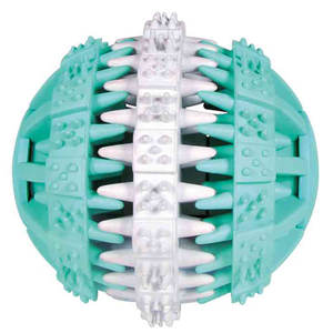 Jouet à mâcher pour animaux de compagnie en caoutchouc naturel à la menthe, Fun Tooth Ball, 7 cm - Product Image 1
