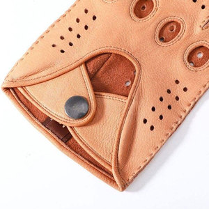 leather driving gloves soft genuine leather design Women driving gloves breathable high class leather gloves - Product Image 2