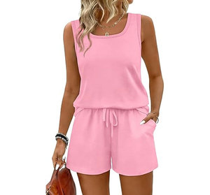 High Quality Cotton satin fabric set Breathable eco-friendly shirt Summer short sleeves shirt Elastic waist shorts - Product Image 1