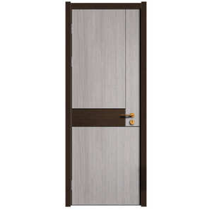 Puertas de Madera Compuesta WPC Resistentes al Agua y al Fuego, Puerta Interior Comercial para Cocina, Diseño Moderno para Almacén, Comedor y Baño - Product Image 3