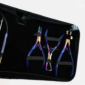 Premium Quality Eco-Friendly Microlink Opener Kits Stainless Steel Tape-In Plier <b>Silicone</b> Pad Custom Logo Hair Extensions <b>Tool</b> - Product Image 4