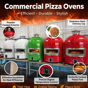 Four à pizza électrique italien napolitain de table pour restaurant, idéal pour les boulangeries - Product Image 2
