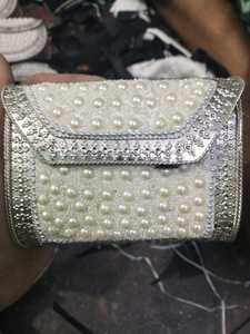 Premium Handmade Mother of Pearl Clutch Handbag with Detachable Chain and Natural Shell Mosaic - Product Image 1