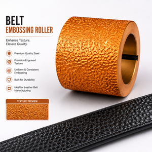 Premium Belt Embossing <b>Roller</b> for Leather Belts | Precision Textured Embossing Wheel | Heavy Duty Steel Leathercraft Tool Use - Product Image 5