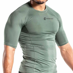 Service OEM, qualité supérieure, rashguards BJJ de couleur unie, style unique, utilisation en extérieur, rashguards - Product Image 4