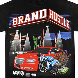 T-shirt formel à manches courtes pour homme, 100 % coton, col roulé, coupe classique, imprimé en sérigraphie, noir uni - Product Image 5
