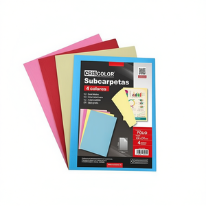 Criscolor Subcarpetas Folio 4 Colores Surtidos 160g/m2 Para Carpeta Colgante - Product Image 2