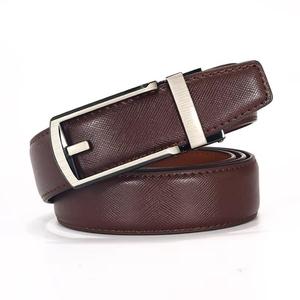 Genuine Leather Formal <b>Belt</b> <b>Black</b> Cow Hide Pin Buckle Rectangular Alloy Durable Style - Product Image 2