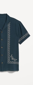 High Quality Men's <b>Half</b> Sleeve Casual <b>Shirt</b> Turn-down Collar Summer <b>Shirts</b> - Product Image 4