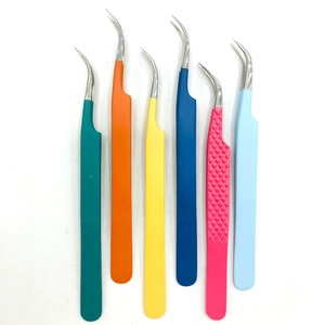 Pince à cils anti-magnétique en acier inoxydable pour extensions de cils, outil professionnel d'extension de cils 1153 - Product Image 2