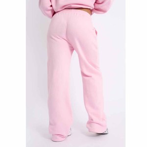 Ensemble sweat à capuche rose pour femme, ensemble décontracté en molleton long, deux pièces assorties, pantalon de jogging ample, toutes saisons - Product Image 2