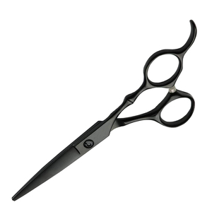 Custom Professional Hairdressing Barber Right Handed <b>Scissors</b> Black Coated Stainless Steel Hair Cutting Shears Wholesale OEM - Product Image 6