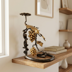 Sculpture en fer Khang Hung Phat en forme de raisin, nickelé noir, moulage 3D complet, impression numérique, décoration artistique, décoration intérieure - Product Image 3