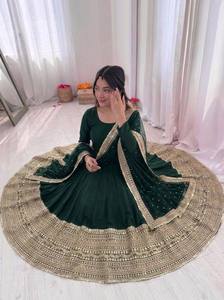Belles robes de soirée pour les fêtes Robe élégante avec Fancy Dupatta - Product Image 5