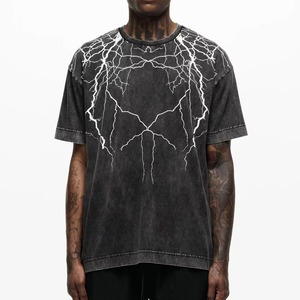 Camisetas Personalizadas 2025, Camisetas Extra Grandes Lisas 100% Algodón, Corte Masculino, Estilo Vintage, Lavado Ácido, Camisetas Estampadas - Product Image 4