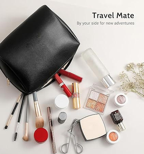 2026 High Quality Fashion Portable Canvas Cosmetic Bag Promotional Leather Toiletry Bag for Men - Product Image 6