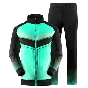 Conjunto Deportivo Personalizado Sublimado para Hombre, Amarillo y Negro, con Cremallera Completa, Forro Polar de Poliéster, Ropa Deportiva para Gimnasio, Entrenamiento, Equipo, OEM - Product Image 6
