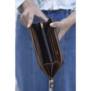 LW High Quality Handmade Cowhide Leather Women's Stylish Clutch Hair on Purse <b>Wallet</b> - Product Image 3