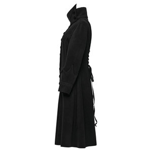 Women Black Steampunk Long <b>Jacket</b> Renaissance Victorian <b>Gothic</b> Factory Wholesale Coat OEM ODM - Product Image 2