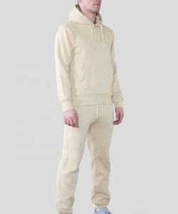 Conjuntos de chándales de algodón para hombre, sudaderas con capucha personalizadas, venta al por mayor, chándal liso informal para correr, chándal suave cálido, bordado de Fitness - Product Image 4