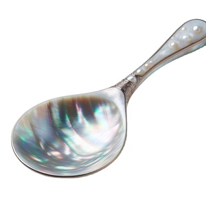 Cuchara de nácar clásica ecológica de primera calidad para un ambiente gastronómico refinado - Product Image 1
