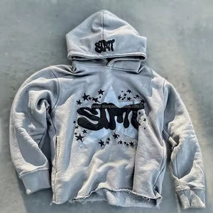 เสื้อมีฮู้ดผู้ชายแบบสตรีทเทอร์รี่ทำจากฝรั่งเศสมีกระเป๋าสะพายข้างขนาดใหญ่ย้อมสีล้วนสำหรับฤดูหนาว - Product Image 6