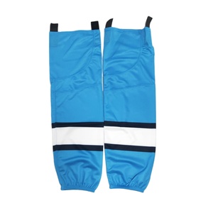 Chaussettes de hockey sur glace professionnelles rayées en coton et élasthanne respirantes écologiques à séchage rapide anti-transpiration avec revers anti-été - Product Image 3