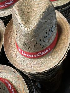 Sombrero de paja a granel al por mayor para promoción precio barato/sombrero de paja Fedora para promoción precio de fábrica personalizar logo cinta - Product Image 2