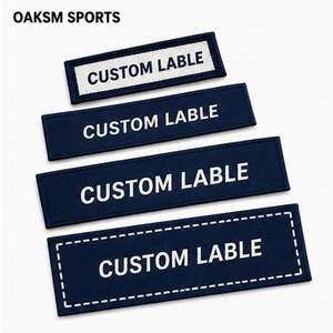 Étiquettes tissées damassées personnalisées haute densité, étiquettes de col principales de haute qualité pour vêtements, patchs en tissu avec logo privé pour T-shirts et sweats à capuche - Product Image 2