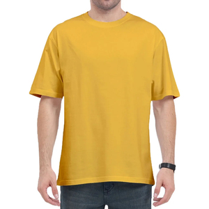 T-shirts décontractés pour hommes à col rond, 100 % coton, haute qualité, les plus populaires, à manches courtes, pour l'été, teinture unie, respirants - Product Image 1