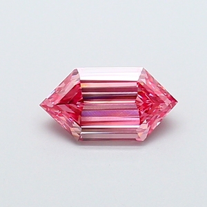 1.10ct Hexagonal Cut Lab Grown Diamond Fancy Vivid <b>Pink</b> VS1 IGI Certified CVD Loose Diamond Wholesale for Jewelry Making - Product Image 1