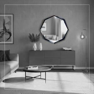 Durable Stainless Steel 304 PVD Frame 3D <b>Mirror</b> with Art Decor Design for Wedding Adds Depth & Elegance to Any Space - Product Image 5