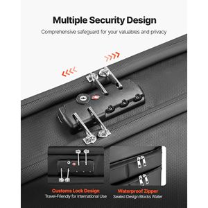 Boîte de rangement portable pour documents, ignifuge, à deux couches, isolée thermiquement jusqu'à 1832°F, étanche et verrouillable - Product Image 4