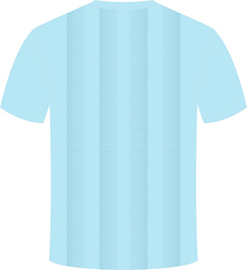 T-shirts à manches courtes en polyester/coton à séchage rapide et anti-transpiration, imprimés par sublimation personnalisée, unisexes, col en V, pour la gym et les sports - Product Image 3