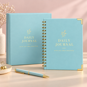 Custom Logo Hard Cover Spiral Bound Ruled High Quality Paper Wholesale. Eco Friendly Jotter <b>Notebook</b> Custom - Product Image 4