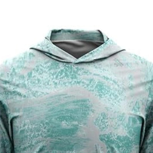 เสื้อเชิ้ตตกปลาแขนยาวมีฮู้ดลายพรางสำหรับผู้ชาย ป้องกันรังสียูวี UPF 50 แห้งเร็ว - Product Image 5