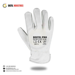 High Performance Driver <b>Gloves</b> with Goat Grain <b>Leather</b> Industrial Working <b>Gloves</b> for Hand Protection Safety Feature <b>Garden</b> Work - Product Image 6