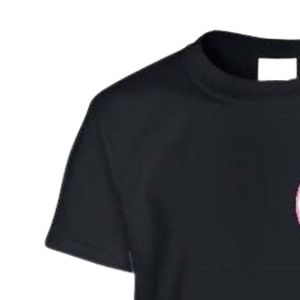 T-shirt noir à manches courtes et col rond pour tout-petit avec petit motif graphique, idéal pour la maternelle et le quotidien, vêtement confortable - Product Image 4