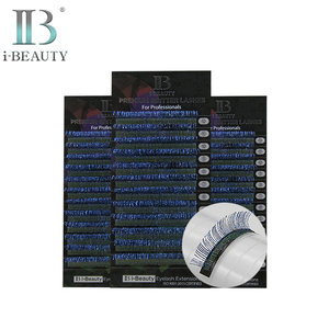 i-BEAUTY Eyelash Extension - ib Metallic Glitter <b>Lash</b> (Light blue) <b>individual</b> eyelash Hand made High Quality Colorful - Product Image 1