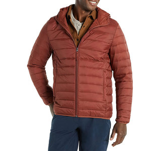 Men's Custom Logo OEM Service Winter Jacket Fashion Puffer Stand Collar Breathable Quilted Reversible <b>Waterproof</b> <b>Padded</b> Hood - Product Image 3