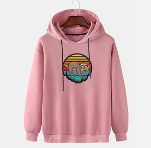 เสื้อฮู้ดผู้ชายผ้าฝ้ายฟลีซ 100% แบบมีกระเป๋า สปริงแฟชั่น พิมพ์ลายดิจิทัล - Product Image 1