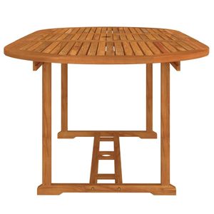 Tavolo da giardino in legno massello eucalipto tavolo esterno 78.7 "x 39.4" x 29.5" - Product Image 3